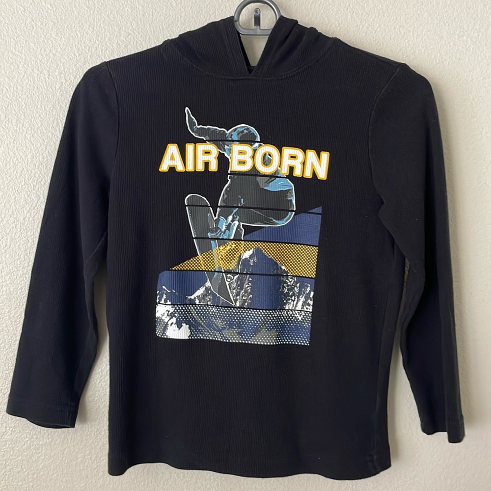 Hooded Pullover Long Sleeve Shirt for Boys